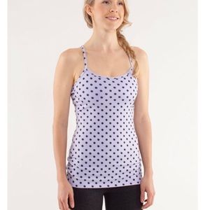 LULULEMON athletica power Y polka dot Tank top